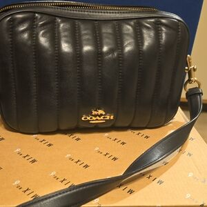 Coach Black Quilted Crossbody Bag